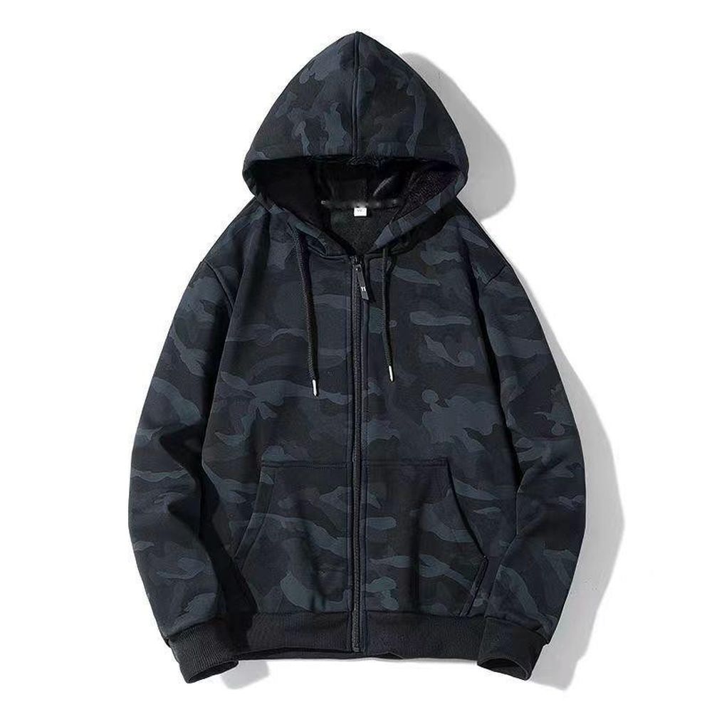 Men's Hoodie Cardigan Jacket Camouflage Hooded Coat